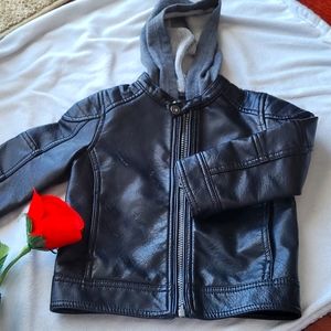 2T Boys Leather Jacket